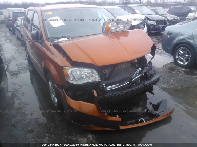 2D4RN4DG3BR750494 - 2011 DODGE GRAND CARAVAN EXPRESS ORANGE photo 1