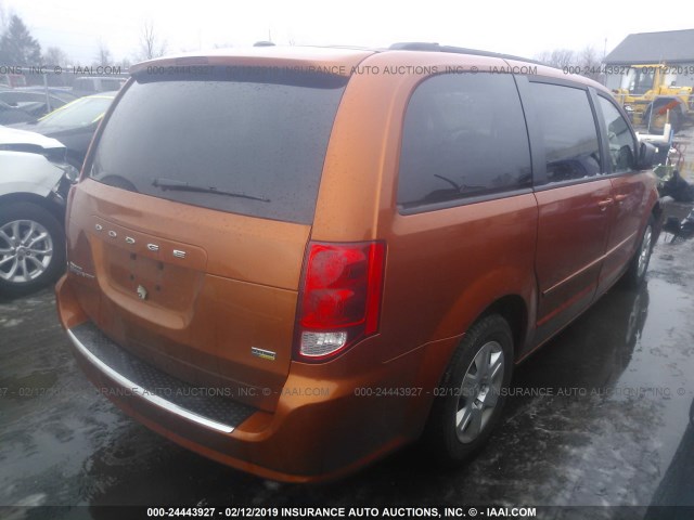 2D4RN4DG3BR750494 - 2011 DODGE GRAND CARAVAN EXPRESS ORANGE photo 4