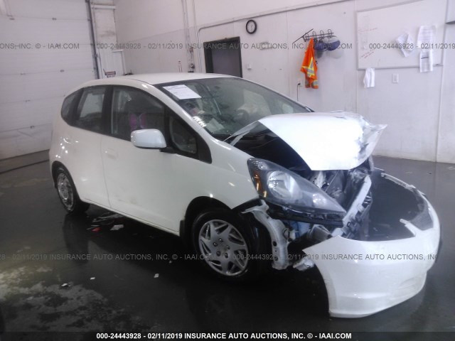 JHMGE8H33DC069166 - 2013 HONDA FIT WHITE photo 1