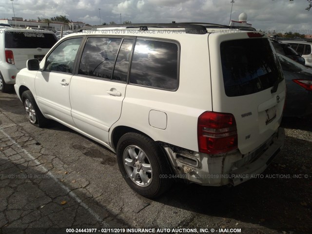 JTEGF21A620068298 - 2002 TOYOTA HIGHLANDER LIMITED WHITE photo 3