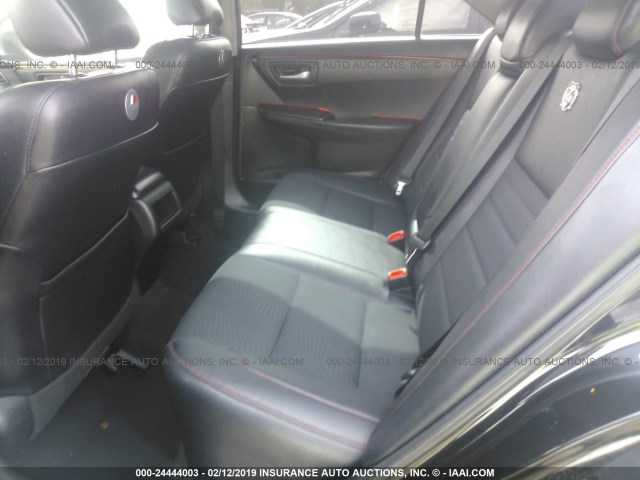 4T1BF1FK2HU640295 - 2017 TOYOTA CAMRY LE/XLE/SE/XSE BLACK photo 8