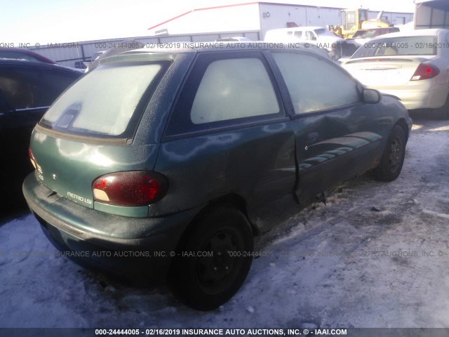 2C1MR2291V6710843 - 1997 GEO METRO LSI GREEN photo 4