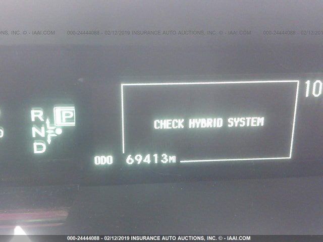 JTDKN3DU7B0281449 - 2011 TOYOTA PRIUS 黑色 照片 7