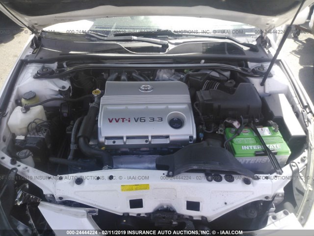 4T1CA30P54U007397 - 2004 TOYOTA CAMRY SOLARA SE/SLE WHITE photo 10