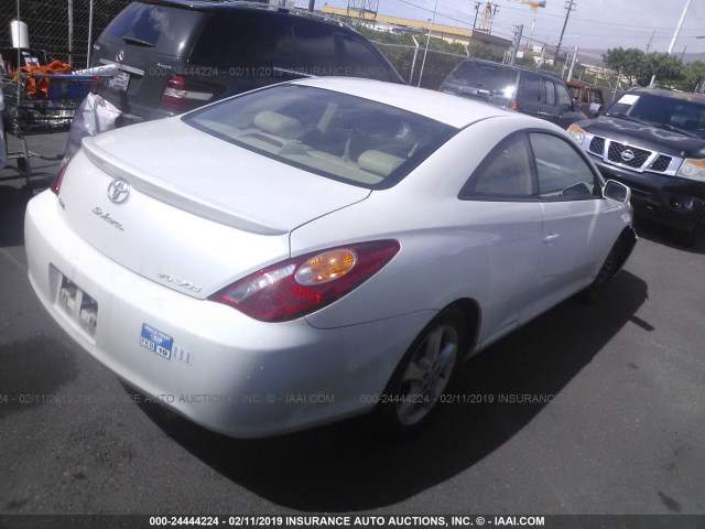 4T1CA30P54U007397 - 2004 TOYOTA CAMRY SOLARA SE/SLE WHITE photo 4