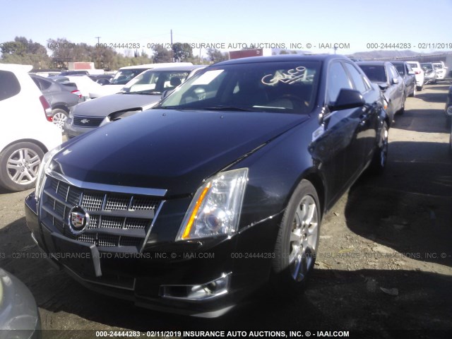 1G6DV57V590103397 - 2009 CADILLAC CTS HI FEATURE V6 BLACK photo 2