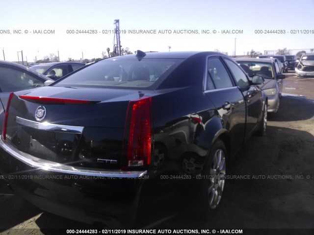 1G6DV57V590103397 - 2009 CADILLAC CTS HI FEATURE V6 BLACK photo 4