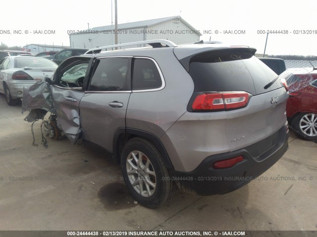 1C4PJMCB5FW702465 - 2015 JEEP CHEROKEE LATITUDE SILVER photo 3