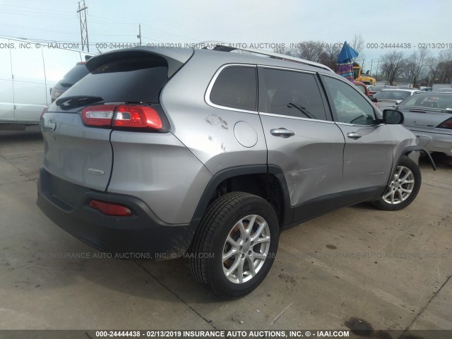 1C4PJMCB5FW702465 - 2015 JEEP CHEROKEE LATITUDE SILVER photo 4