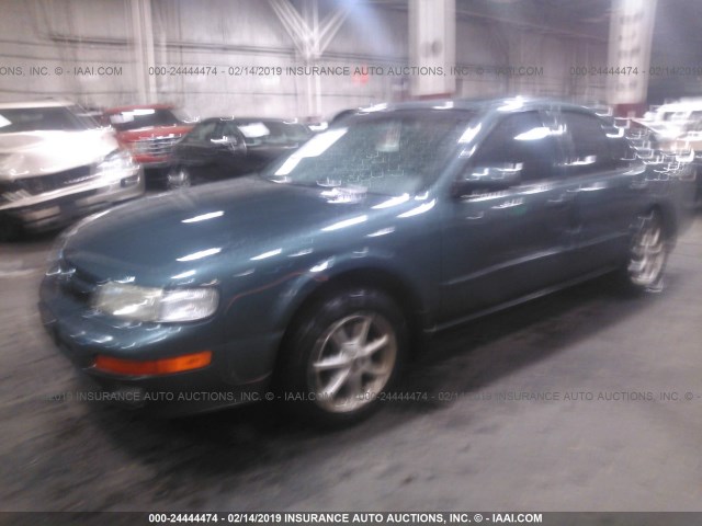 JN1CA21DXVT837841 - 1997 NISSAN MAXIMA GLE/GXE/SE GREEN photo 2