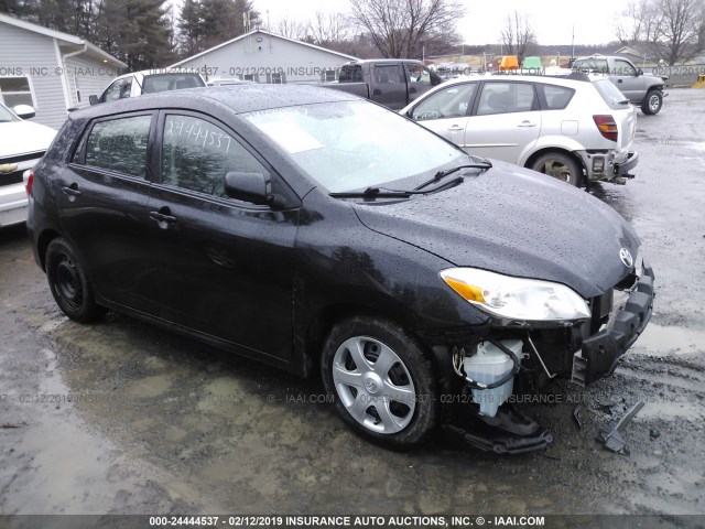 2T1KU4EE8AC336785 - 2010 TOYOTA COROLLA MATRIX  BLACK photo 1