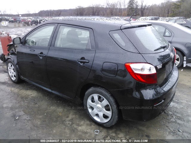 2T1KU4EE8AC336785 - 2010 TOYOTA COROLLA MATRIX  BLACK photo 3