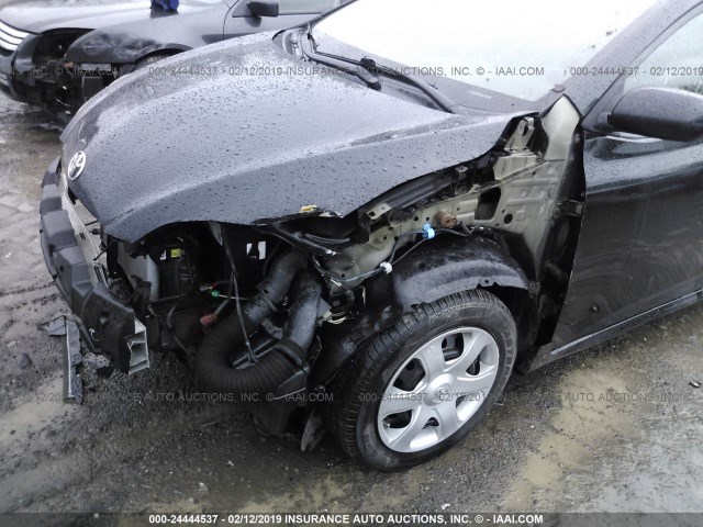 2T1KU4EE8AC336785 - 2010 TOYOTA COROLLA MATRIX  BLACK photo 6