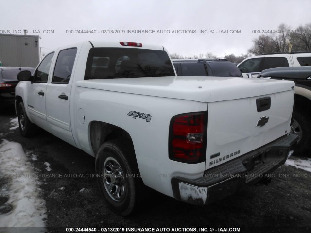 3GCPKSEA4BG107427 - 2011 CHEVROLET SILVERADO K1500 LT WHITE photo 3