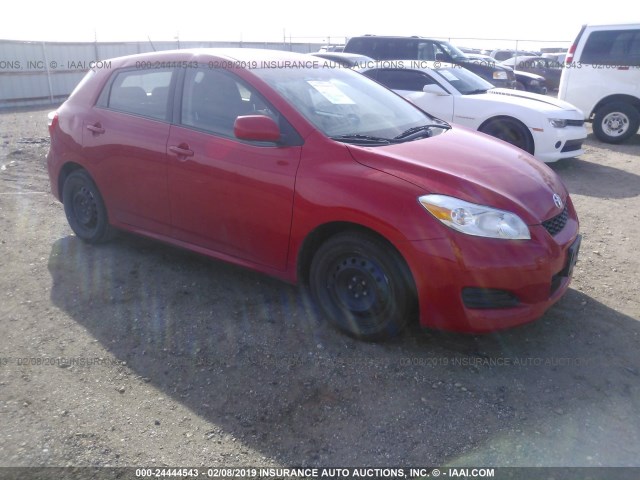 2T1KU4EE6AC402735 - 2010 TOYOTA COROLLA MATRIX  RED photo 1