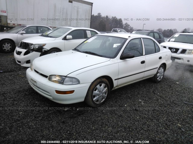 1Y1SK5261VZ432922 - 1997 GEO PRIZM LSI WHITE photo 2