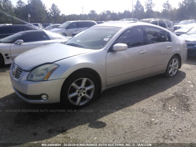 1N4BA41E65C836057 - 2005 NISSAN MAXIMA SE/SL SILVER photo 2