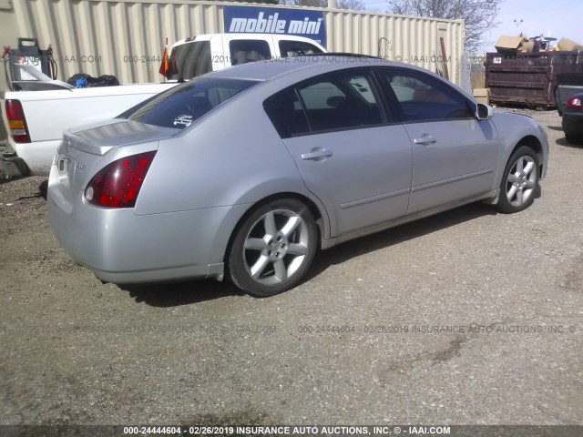 1N4BA41E65C836057 - 2005 NISSAN MAXIMA SE/SL SILVER photo 4