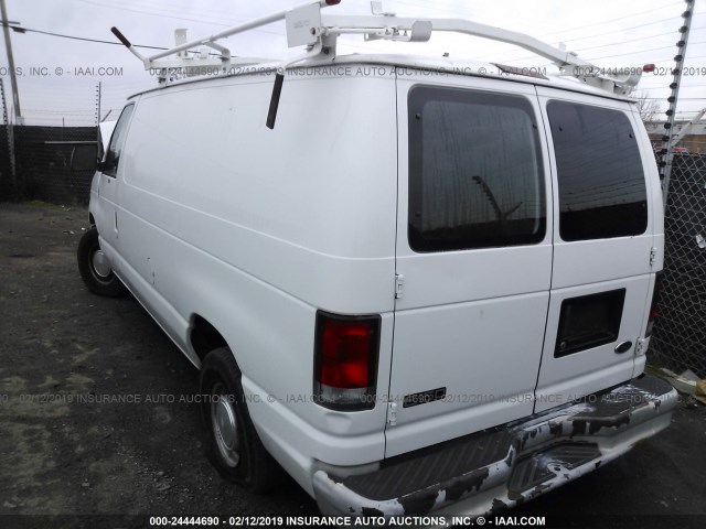 1FTRE1428XHA80993 - 1999 FORD ECONOLINE E150 VAN WHITE photo 3