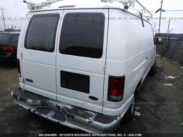 1FTRE1428XHA80993 - 1999 FORD ECONOLINE E150 VAN WHITE photo 4