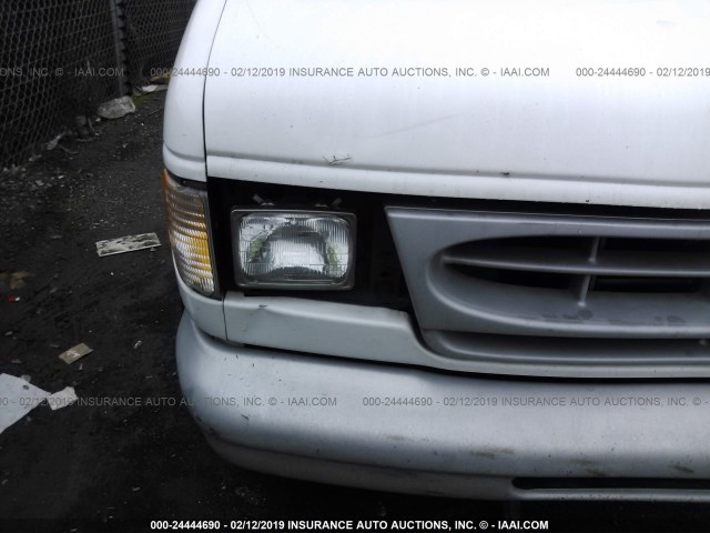 1FTRE1428XHA80993 - 1999 FORD ECONOLINE E150 VAN WHITE photo 6