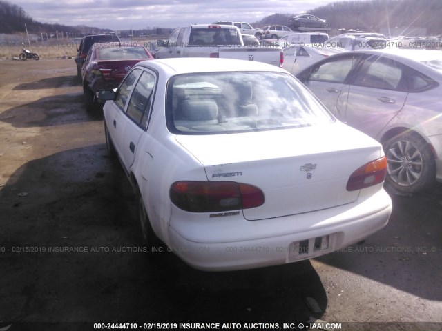 1Y1SK5281XZ437669 - 1999 CHEVROLET GEO PRIZM LSI WHITE photo 3