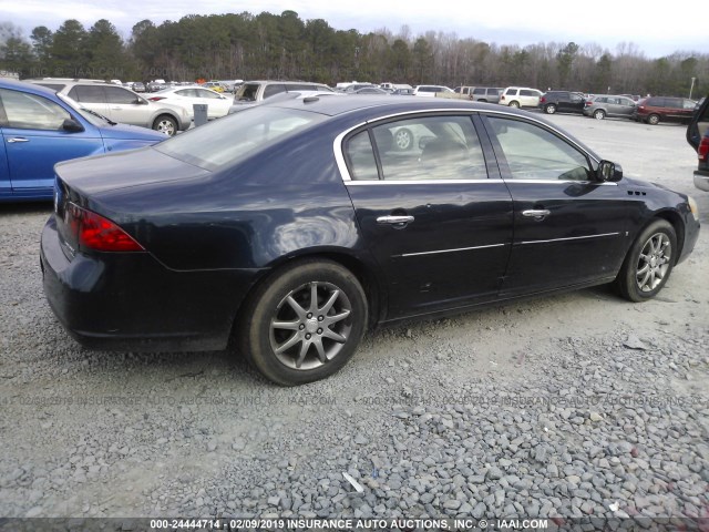 1G4HD57216U139398 - 2006 BUICK LUCERNE CXL BLUE photo 4