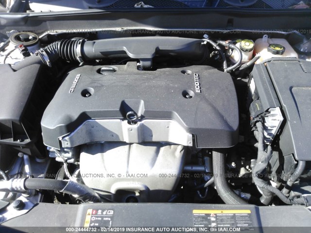 1G11C5SL3FF354920 - 2015 CHEVROLET MALIBU 1LT ვერცხლისფერი ფოტო 10