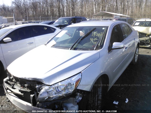 1G11C5SL3FF354920 - 2015 CHEVROLET MALIBU 1LT ვერცხლისფერი ფოტო 2