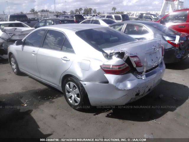 4T1BE46K07U643411 - 2007 TOYOTA CAMRY NEW GENERAT CE/LE/XLE/SE SILVER photo 3