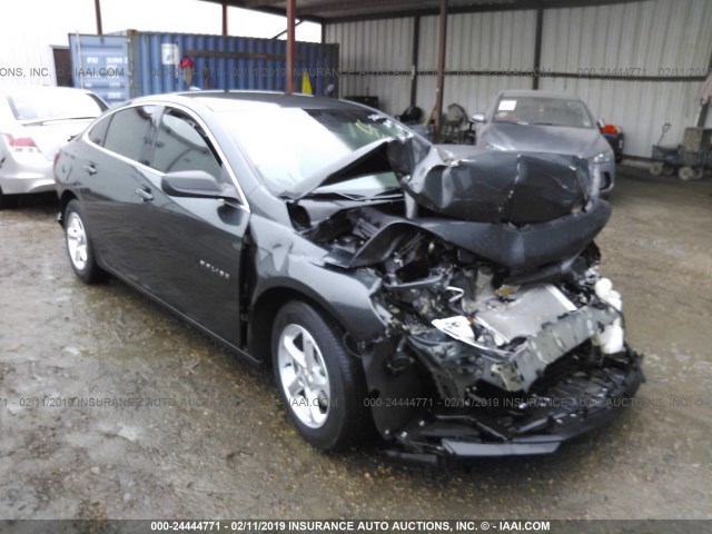 1G1ZB5ST2HF242487 - 2017 CHEVROLET MALIBU LS GRAY photo 1
