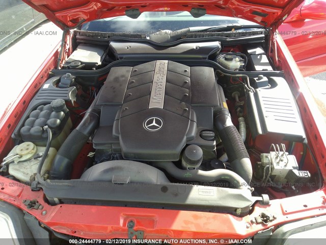 WDBFA68F3XF173259 - 1999 MERCEDES-BENZ SL 500 RED photo 10