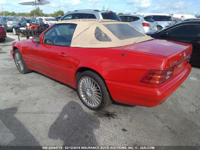 WDBFA68F3XF173259 - 1999 MERCEDES-BENZ SL 500 RED photo 3