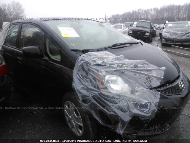 JHMGE8H39CC000271 - 2012 HONDA FIT BLACK photo 1