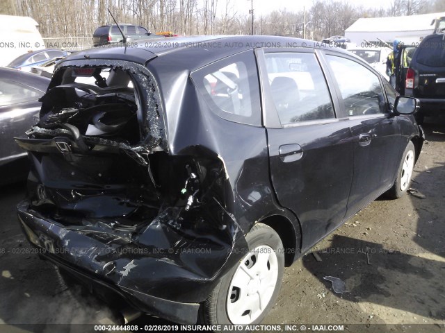 JHMGE8H39CC000271 - 2012 HONDA FIT BLACK photo 4