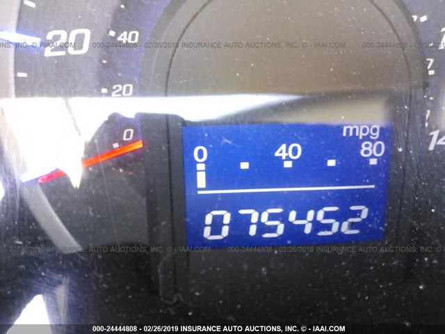 JHMGE8H39CC000271 - 2012 HONDA FIT BLACK photo 7