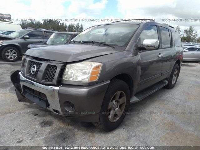 5N1AA08A74N719569 - 2004 NISSAN ARMADA SE/LE GRAY photo 2