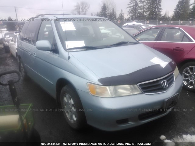 5FNRL18003B080043 - 2003 HONDA ODYSSEY EXL BLUE photo 1