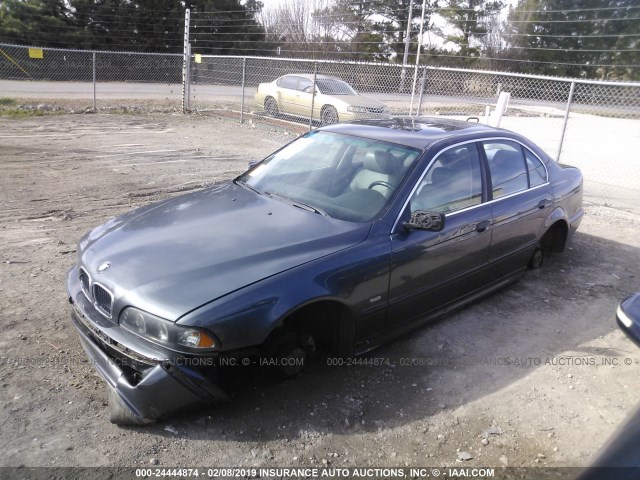 WBADT43411GX23666 - 2001 BMW 525 I AUTOMATIC GRAY photo 2
