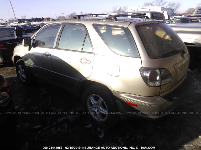 JTJHF10U720290456 - 2002 LEXUS RX 300 GOLD photo 3