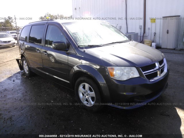 2C4RDGCG7CR123124 - 2012 DODGE GRAND CARAVAN SXT GRAY photo 1