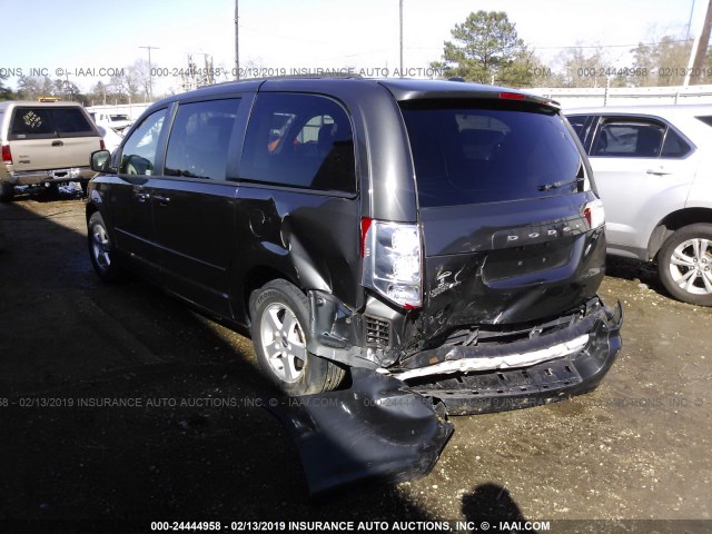 2C4RDGCG7CR123124 - 2012 DODGE GRAND CARAVAN SXT GRAY photo 3