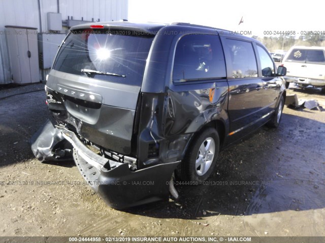 2C4RDGCG7CR123124 - 2012 DODGE GRAND CARAVAN SXT GRAY photo 4