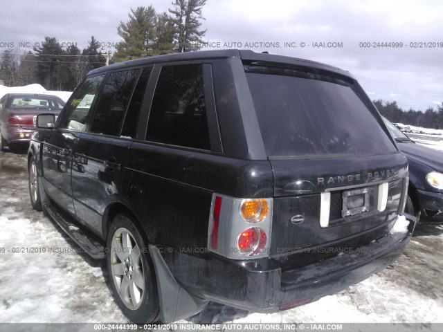 SALMH11415A187695 - 2005 LAND ROVER RANGE ROVER WESTMINSTER BLACK photo 3