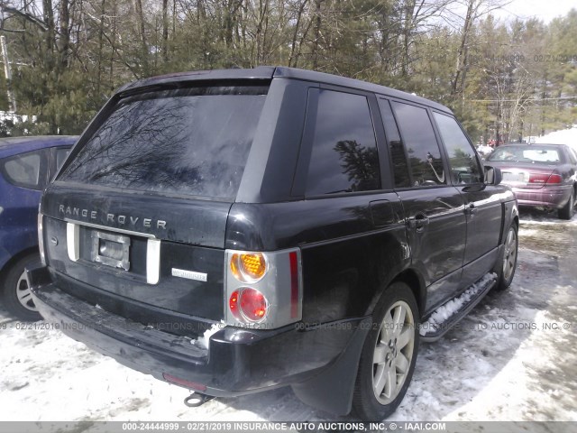 SALMH11415A187695 - 2005 LAND ROVER RANGE ROVER WESTMINSTER BLACK photo 4