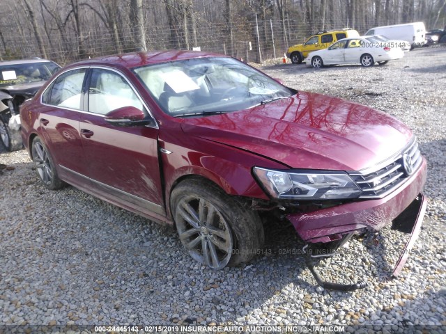 1VWDT7A31HC080832 - 2017 VOLKSWAGEN PASSAT R-LINE MAROON photo 1