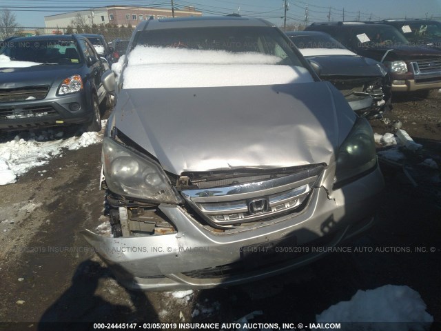 5FNRL38797B084039 - 2007 HONDA ODYSSEY EXL SILVER photo 6