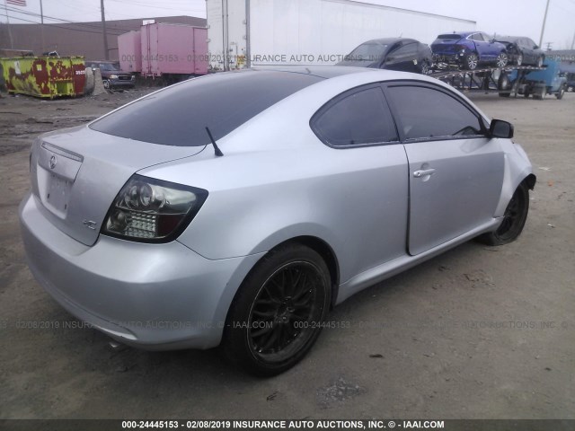 JTKDE177870207198 - 2007 TOYOTA SCION TC ვერცხლისფერი ფოტო 4