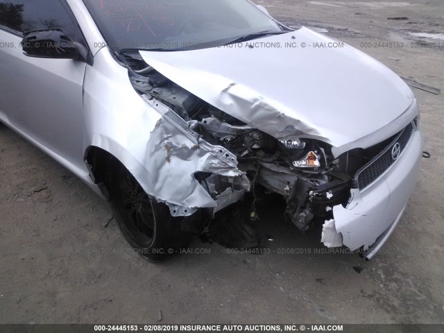 JTKDE177870207198 - 2007 TOYOTA SCION TC ვერცხლისფერი ფოტო 6