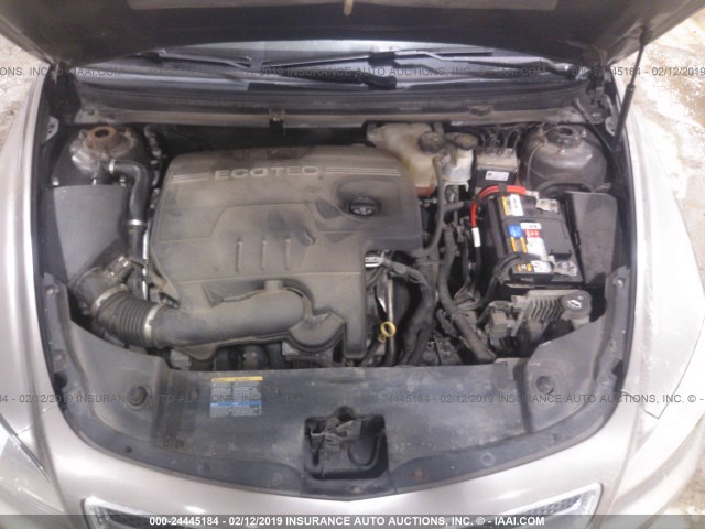 1G1ZC5EBXA4131106 - 2010 CHEVROLET MALIBU 1LT GRAY photo 10